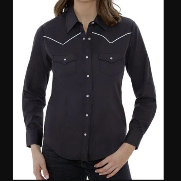 Cumberland Outfitters by Ely Cattleman Long Sleeve Western Snap Shirt - Picture 1 of 13